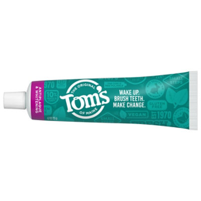 Toms Of Maine Toothpaste Antiplaque & Whitening Spearmint Gel - 4.7 Oz - Image 3