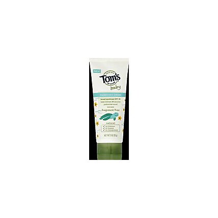 Toms Of Maine Baby Sunscreen Fragrance Free - 3 Oz - Image 1