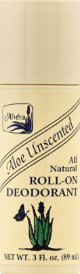 Alvera All Natural Aloe Unscented Roll On Deodorant - 3.0 Oz - Image 2