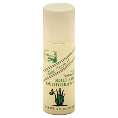 Alvera All Natural Aloe Herbal Roll On Deodorant - 3.0 Oz