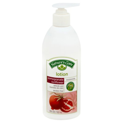 Natures Gate Lotion Moisturizing Pomegranate Sunflower - 18 Oz