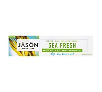 Jason Toothpaste Sea Fresh Anti-Cavity & Strengthening Deep Sea Spearmint Gel - 6 Oz