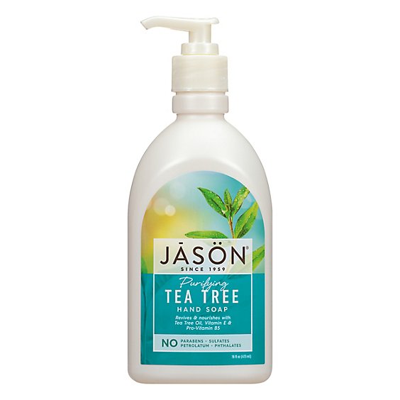Jason Satin Soap For Hands and Face Tea Tree - 16 Oz