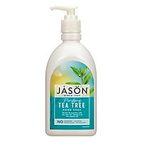 Jason Satin Soap For Hands and Face Tea Tree - 16 Oz - Image 1