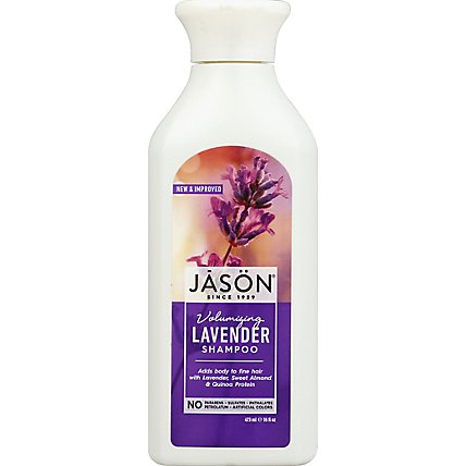 Jason Shampoo Pure Natural Volumizing Lavender - 16 Oz - Image 1