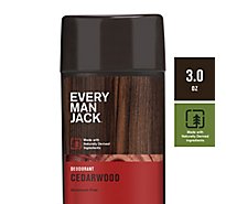 Every Man Jack Body Deodorant Cedarwood - 3 Oz
