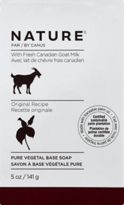 Nature Soap Pure Vegetable with Fresh Goats Milk Original Formula - 5 Oz - Image 2