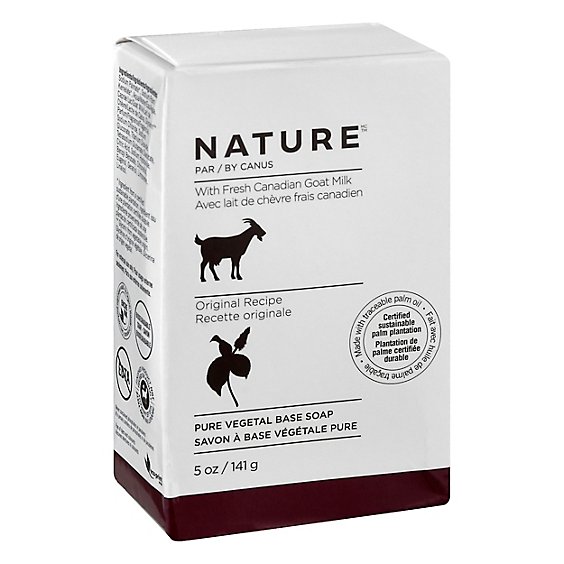 Nature Soap Pure Vegetable with Fresh Goats Milk Original Formula - 5 Oz