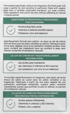 Nature Soap Pure Vegetable With Fresh Goats Milk Fragrance Free - 5 Oz - Image 5