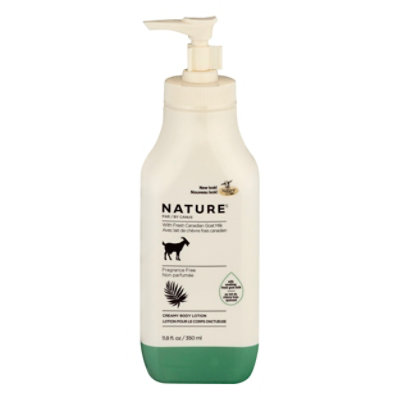 Nature Lotion Moisturizing With Fresh Goats Milk Fragrance Free - 11.8 Oz - Image 3