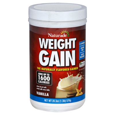 Naturade Weight Gain Nutrition Drink Mix Instant Vanilla - 16.93 Oz - Image 1