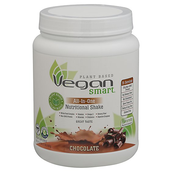 Naturade Vegan Smart Nutritional Shake All-In-One Chocolate - 24.34 Oz