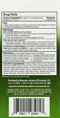 Naturade Herbal Expectorant with Guaifenesin Cherry - 4.2 Oz - Image 3