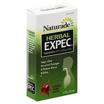 Naturade Herbal Expectorant with Guaifenesin Cherry - 4.2 Oz - Image 1