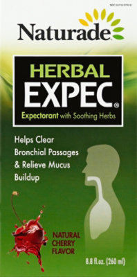 Naturade Expec Expectorant with Soothing Herbs Natural Cherry Flavor - 8.8 Oz - Image 2