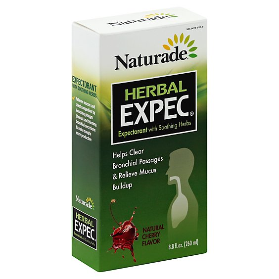 Naturade Expec Expectorant with Soothing Herbs Natural Cherry Flavor - 8.8 Oz