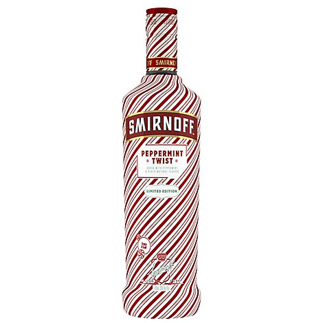 Smirnoff Vodka Infused With Natural Flavors Peppermint Twist Bottle - 750 Ml
