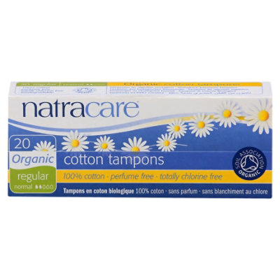 Natracare Organic All Cotton Tampons Regular - 20 Count - Image 3