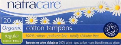 Natracare Organic All Cotton Tampons Regular - 20 Count - Image 2