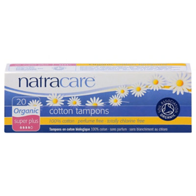 Natracare Organic All Cotton Tampons Super Plus - 20 Count - Image 3