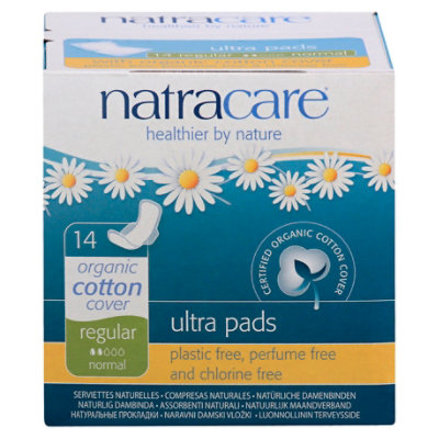 Natracare Ultra Pads Natural Regular Normal - 14 ea - Image 3