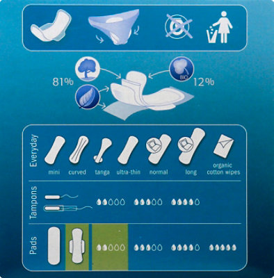 Natracare Ultra Pads Natural Regular Normal - 14 ea - Image 4