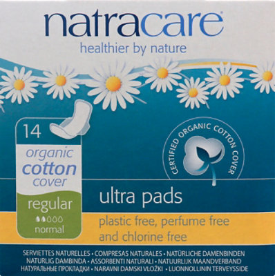 Natracare Ultra Pads Natural Regular Normal - 14 ea - Image 2