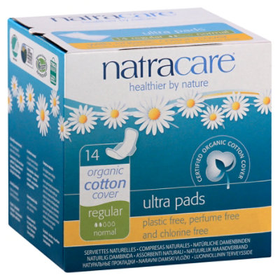 Natracare Ultra Pads Natural Regular Normal - 14 ea - Image 1