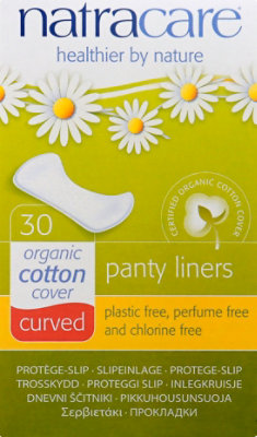 Natracare Natural Panty Liners Curved - 30 Count - Image 2