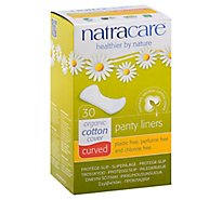 Natracare Natural Panty Liners Curved - 30 Count