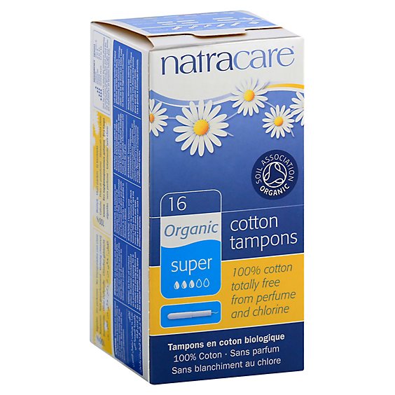 Natracare Tampons With Applicator Super - 16 Count