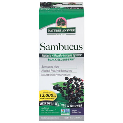 Natures Answer Sambucus Super Concentrated 5000 mg Extract - 4 Oz - Image 3