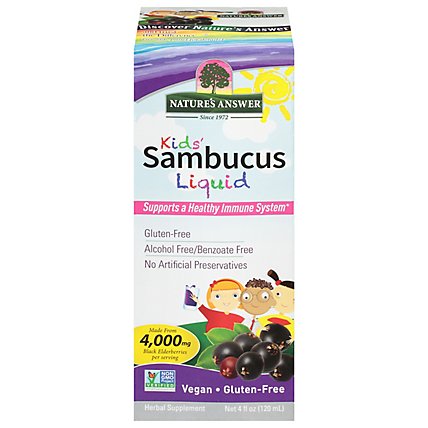 Natures Answer Sambucus Kids Formula - 4 Oz - Image 2