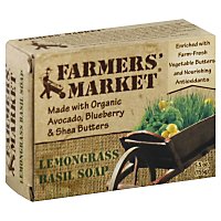 Farmers Market Soap Lemongrass Basil - 5.5 Oz - Image 1