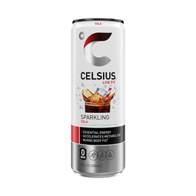 Celsius Calorie Reducing Drink Sparkling Cola - 12 Oz - Image 1