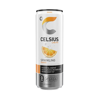 Celsius Calorie Reducing Drink Orange - 12 Oz - Image 1