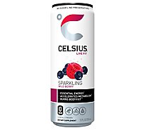Celsius Calorie Reducing Drink Sparkling Wild Berry - 12 Oz