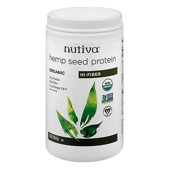 Nutiva Nutiva Hemp Protein Powder - 16 Oz