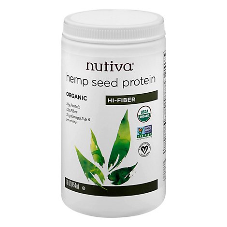 Nutiva Nutiva Hemp Protein Powder - 16 Oz