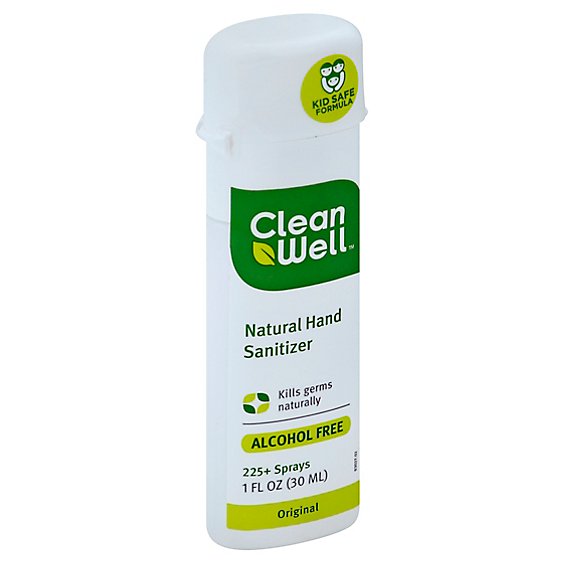 CleanWell Hand Sanitizer Natural Original - 1 Oz
