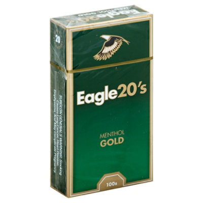 Eagle Cigarettes 20s Menthol Gold Box - Pack
