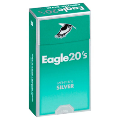 Eagle Cigarettes 20s Menthol Silver Box 100s - Pack - Image 1