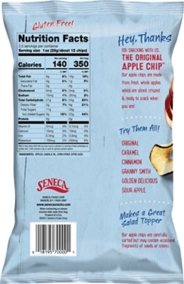 Seneca Apple Chips Crispy Original - 2.5 Oz - Image 5