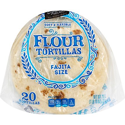 Signature SELECT Tortillas Flour Fajita Size 20 Count - 26 Oz - Image 2