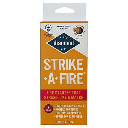 Diamond Strike-A-Fire Fire Starters - 8 Package - Image 1