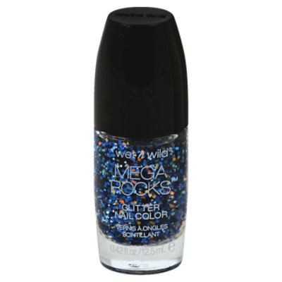 Wet N Wild Mega Rocks Nail Color Glitter Stick it to the Man 497D .42 Oz - Image 1