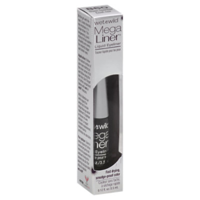 Wet N Wild Mega Liner Eyeliner Liquid Black Sparkle 860 .12 Oz - Image 1