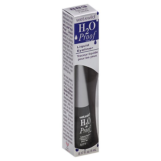 Wet N Wild H2O Proof Eyeliner Liquid Smoky 883 .17 Oz