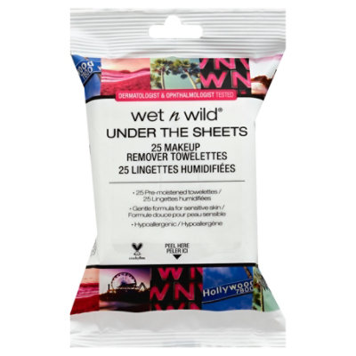 Wet N Wild Under the Sheets Makeup Remover Towelettes - 25 Count