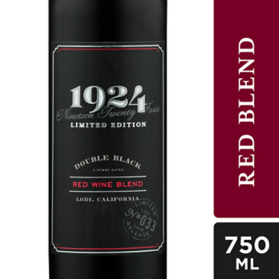 1924 California Double Black Red Wine Blend - 750 ml - Image 1